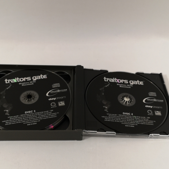 Traitors Gate PC Video Game, Complete 4 Disc Set with Manual, Unused Condition - Picture 7 of 7